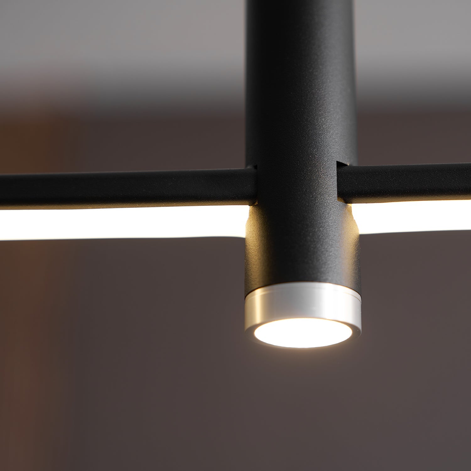 Suspension moderne Tarben en Métal, Gel de silice Noir