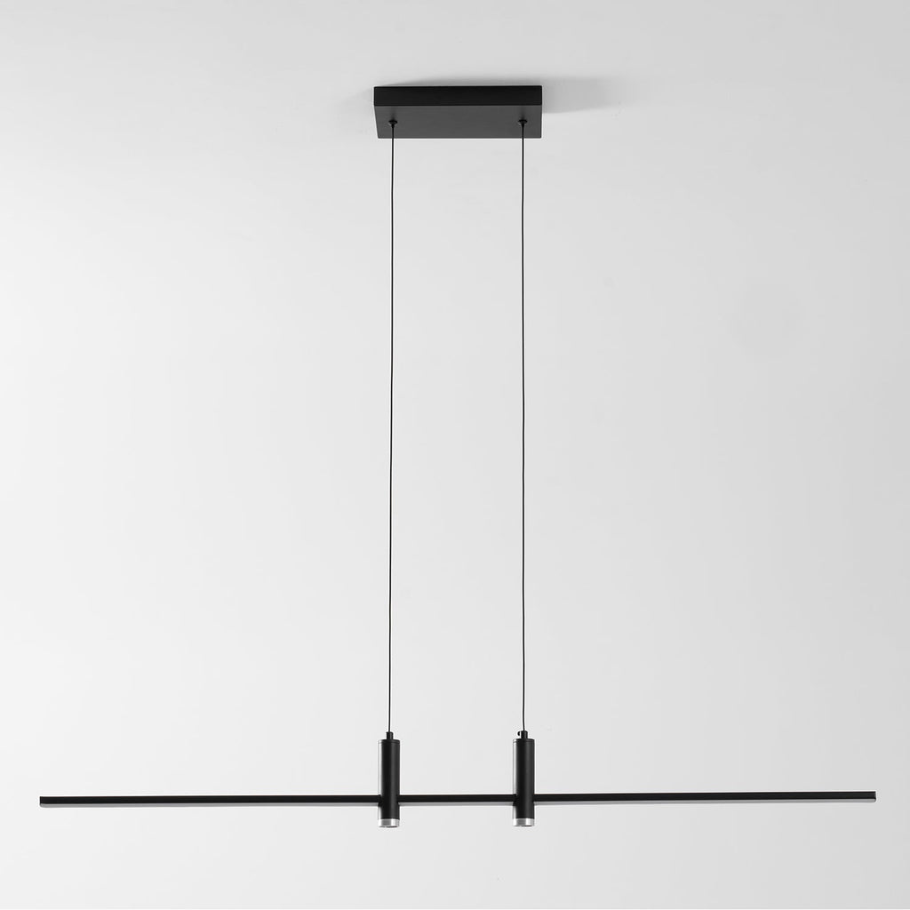 Suspension moderne Tarben en Métal, Gel de silice Noir
