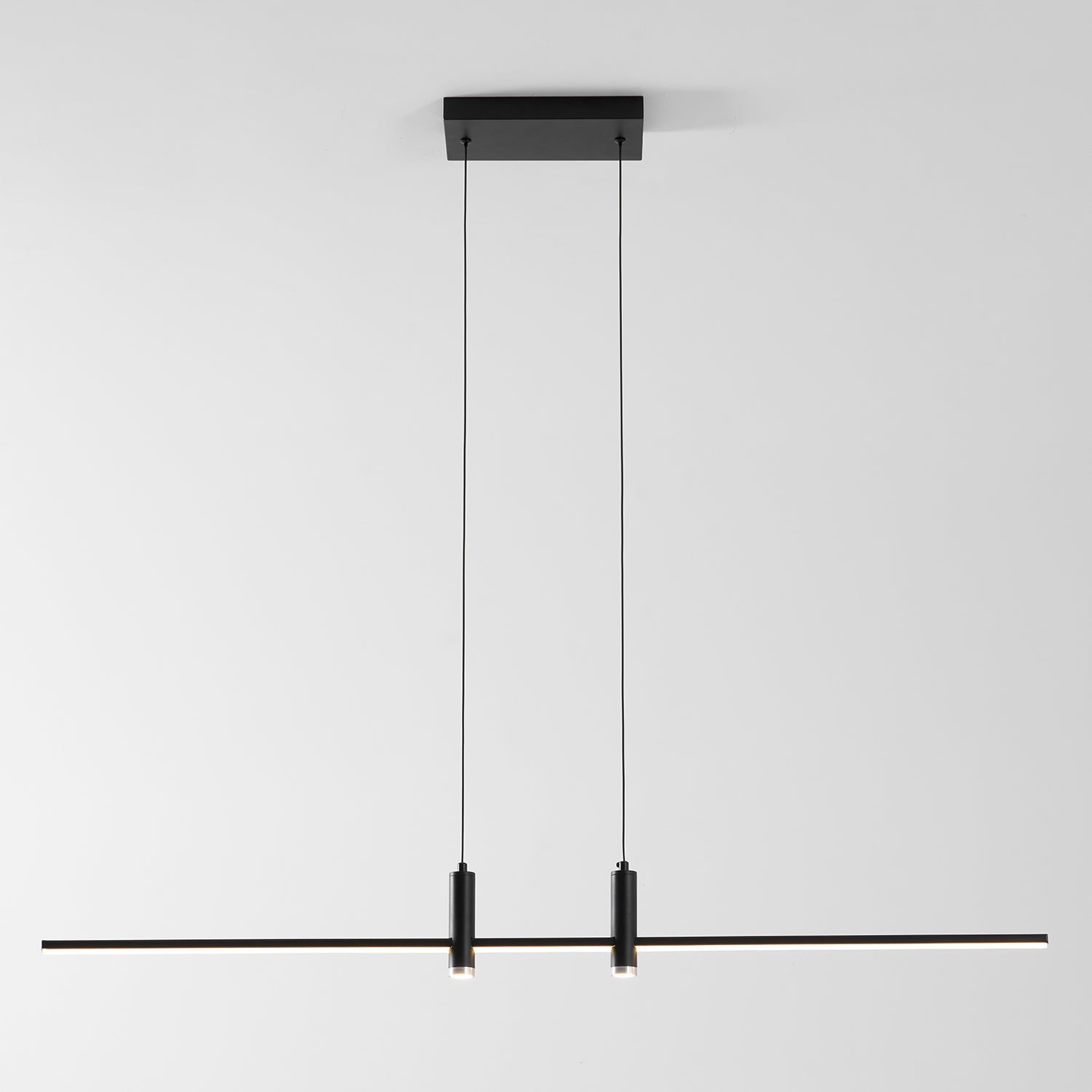 Suspension moderne Tarben en Métal, Gel de silice Noir