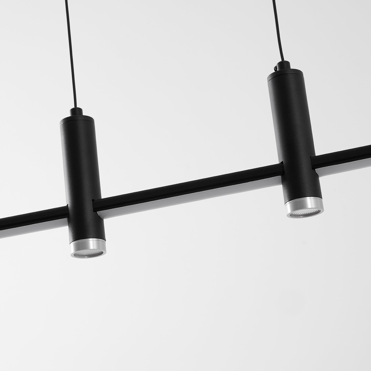 Suspension moderne Tarben en Métal, Gel de silice Noir