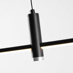 Suspension moderne Tarben en Métal, Gel de silice Noir