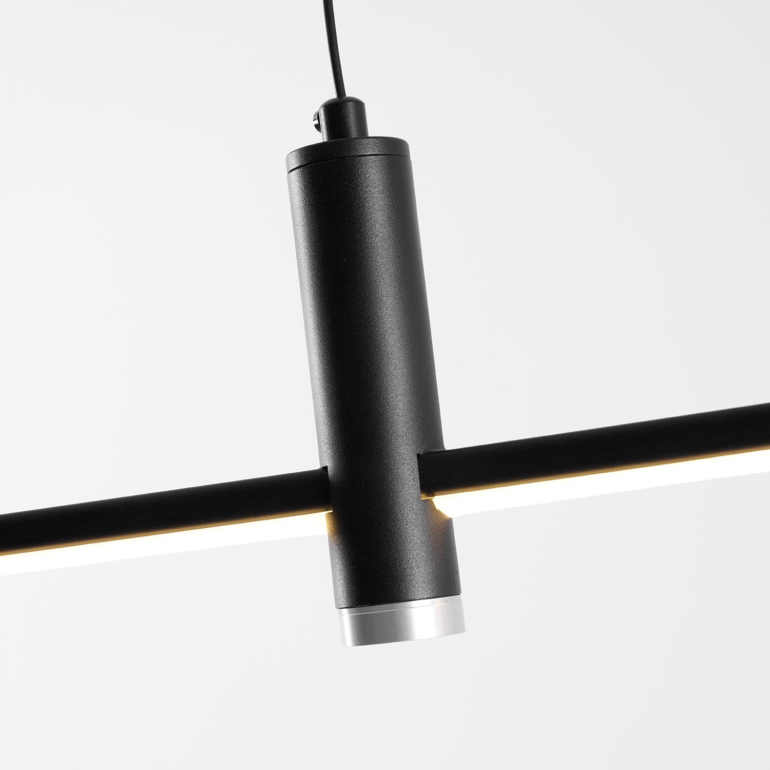 Suspension moderne Tarben en Métal, Gel de silice Noir