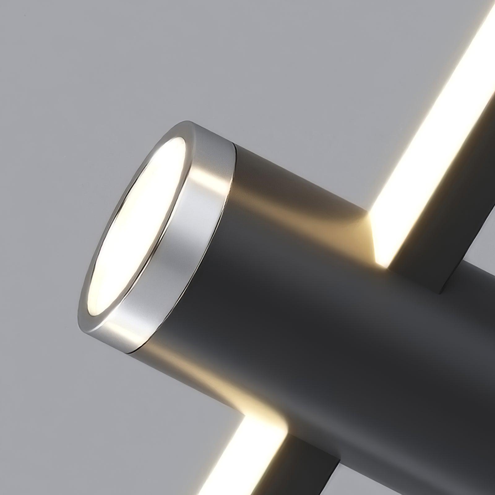 Suspension moderne Tarben en Métal, Gel de silice Noir