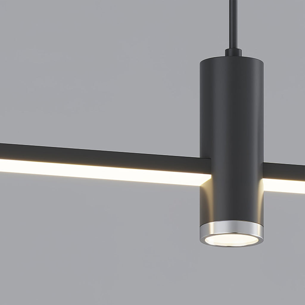 Suspension moderne Tarben en Métal, Gel de silice Noir