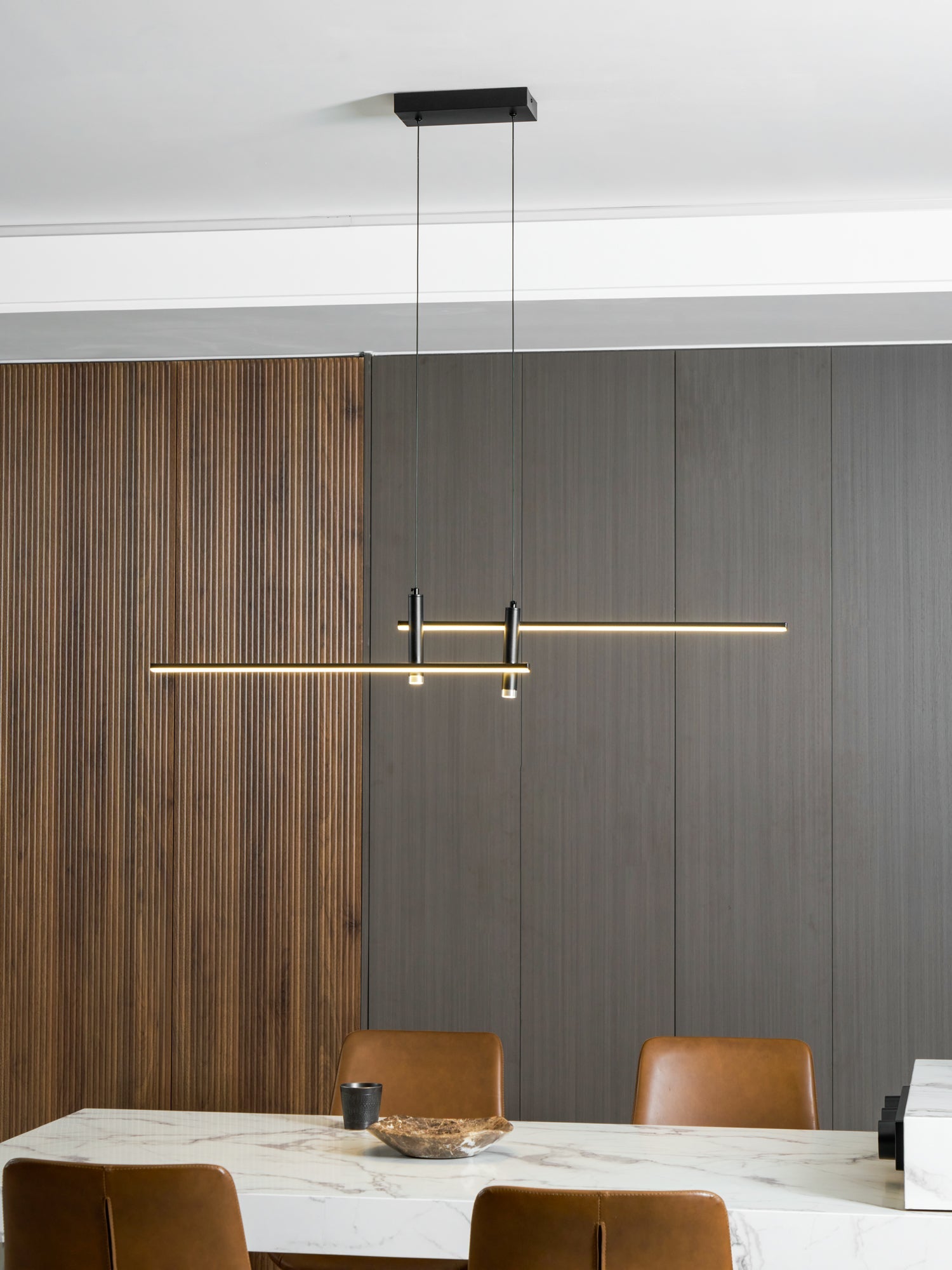 Suspension moderne Arho en Métal, Gel de silice Doré