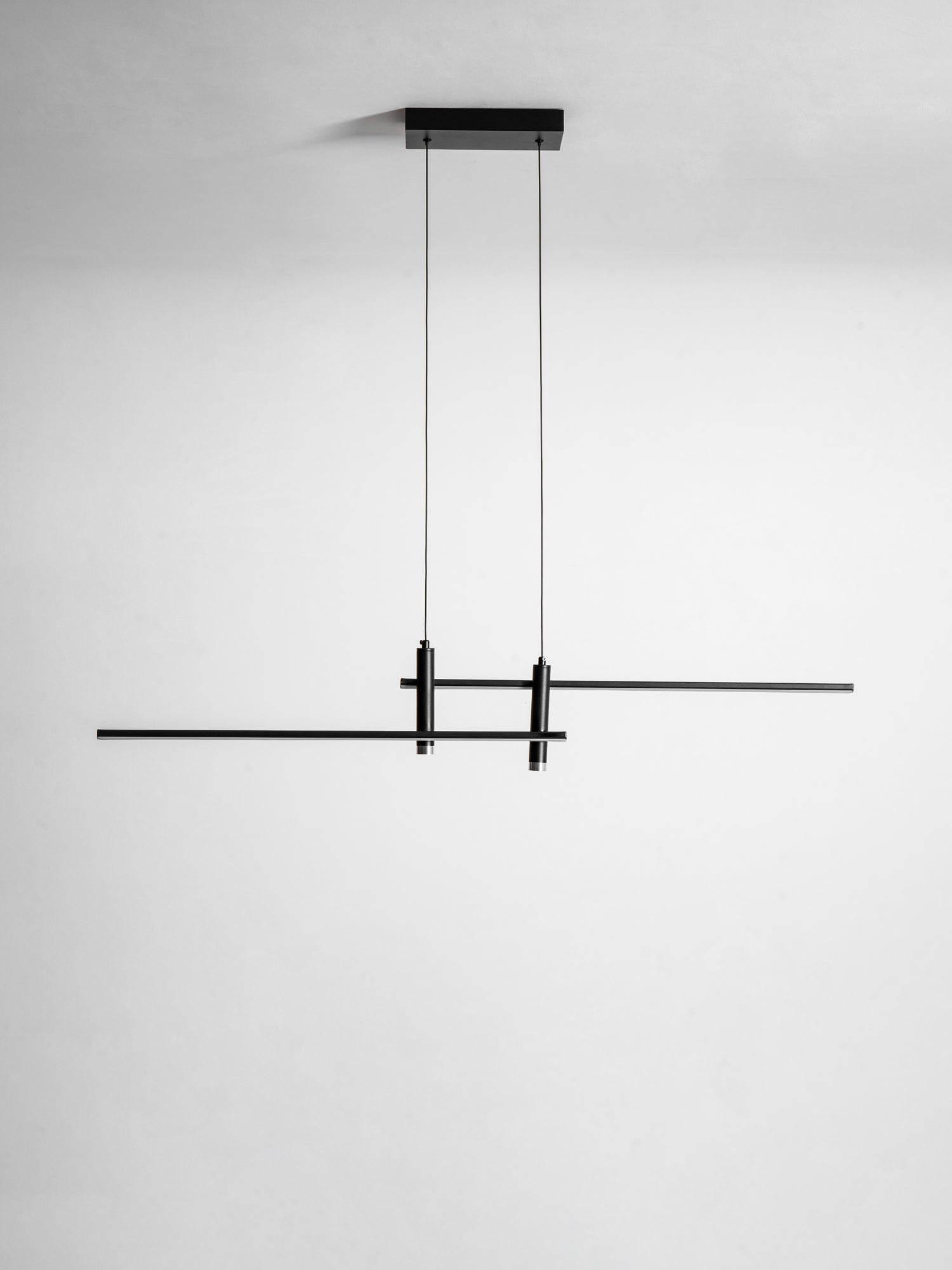 Suspension moderne Arho en Métal, Gel de silice Noir