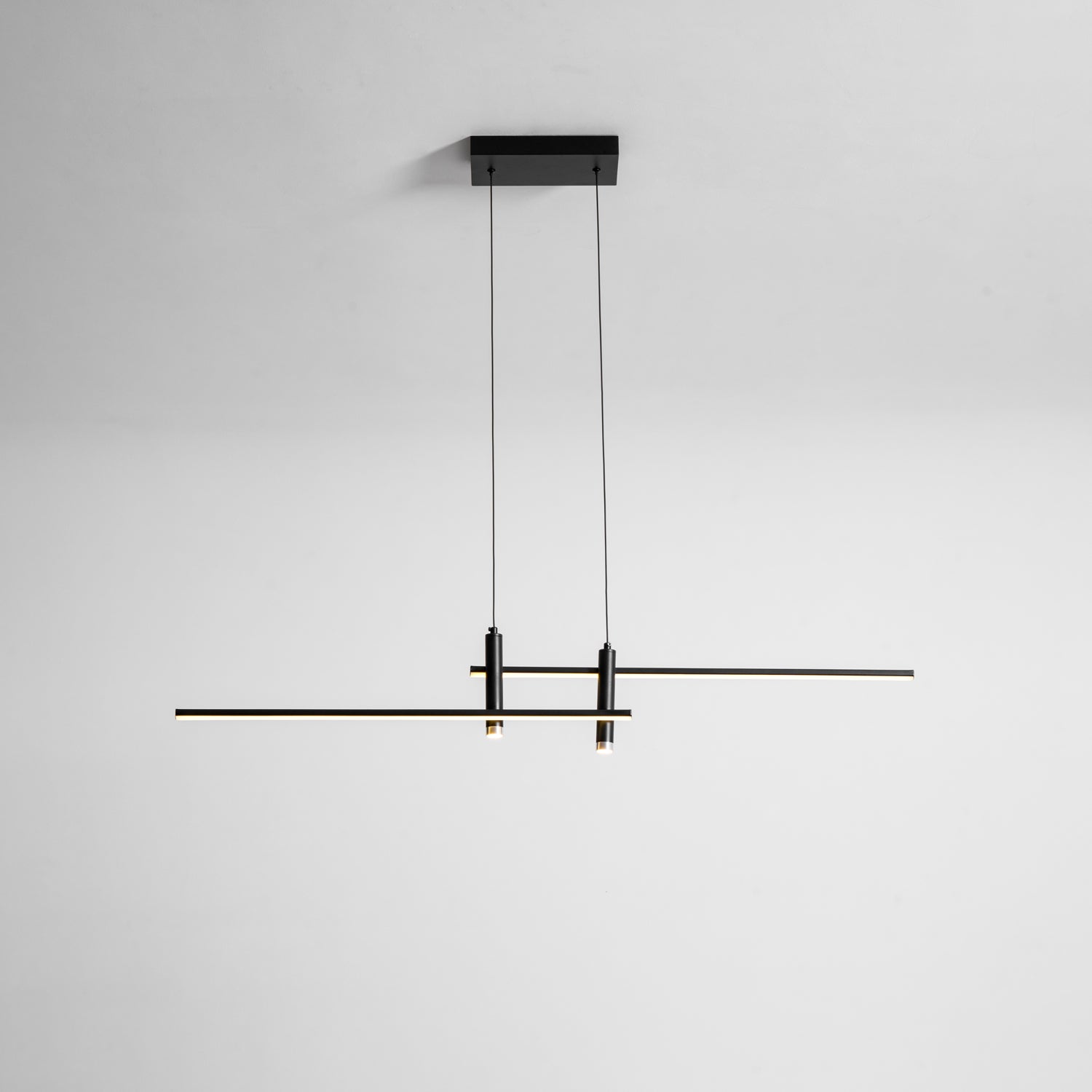 Suspension moderne Arho en Métal, Gel de silice Noir