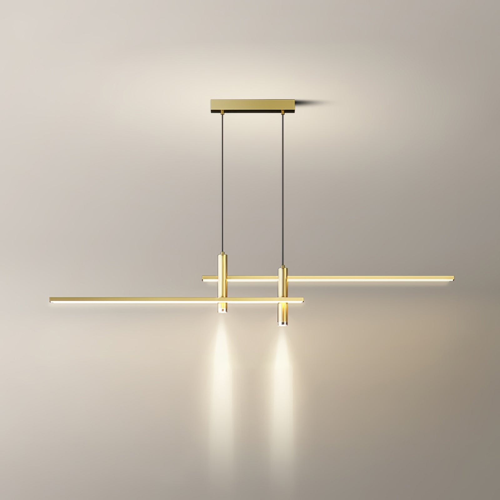 Suspension moderne Arho en Métal, Gel de silice Doré