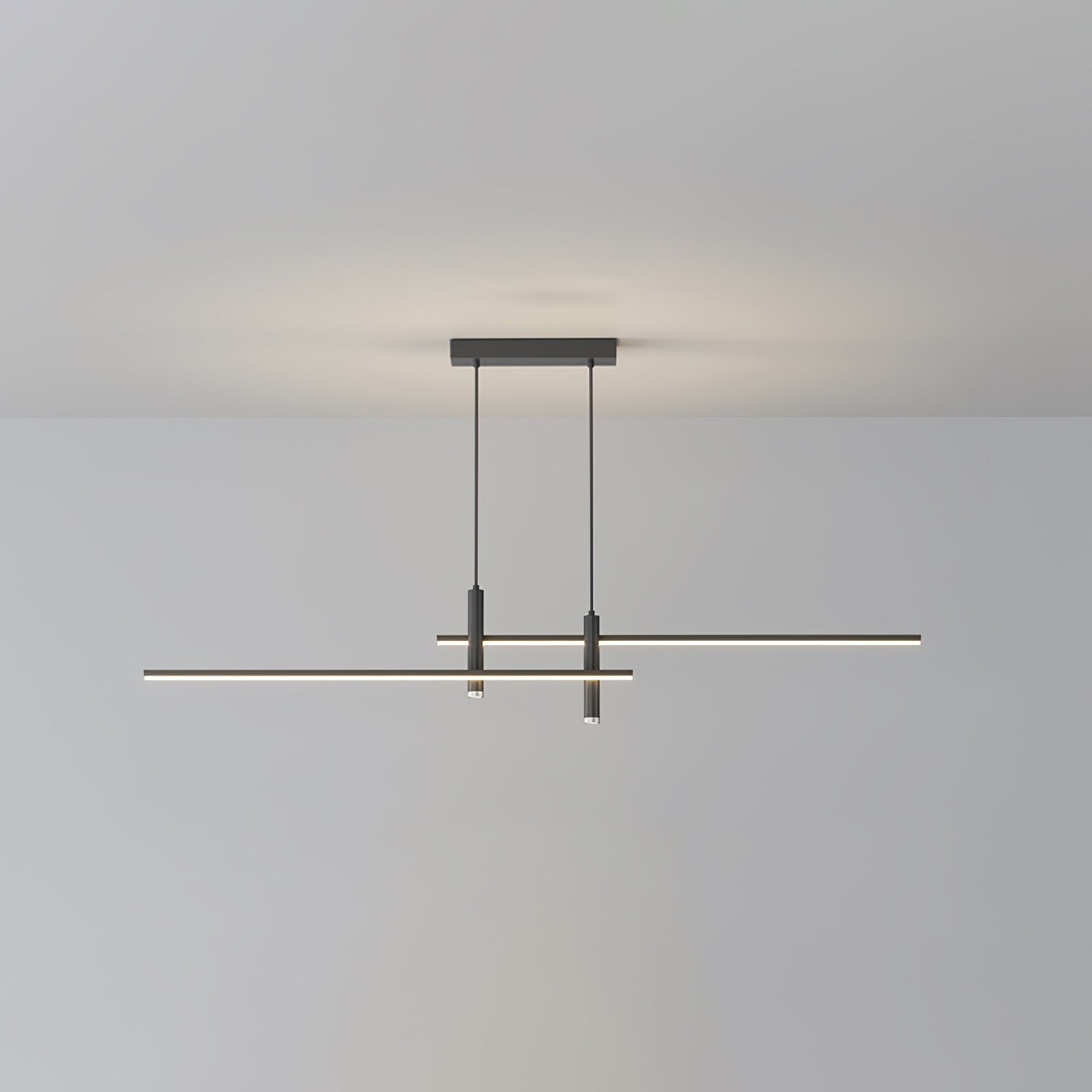 Suspension moderne Arho en Métal, Gel de silice Noir