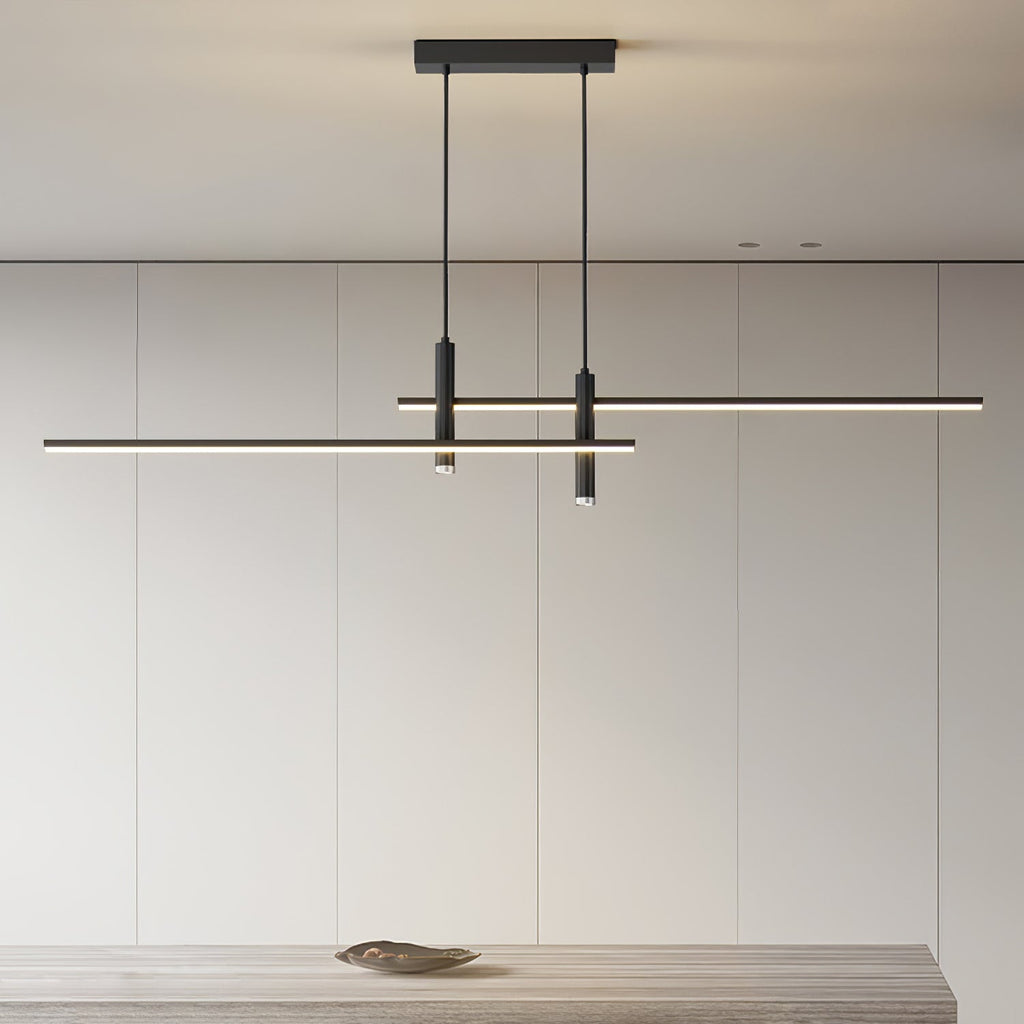 Suspension moderne Arho en Métal, Gel de silice Noir