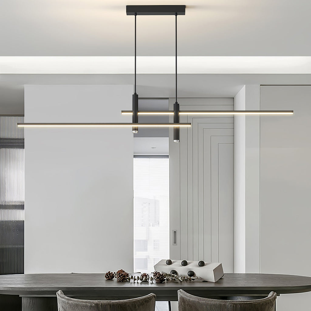 Suspension moderne Arho en Métal, Gel de silice Noir