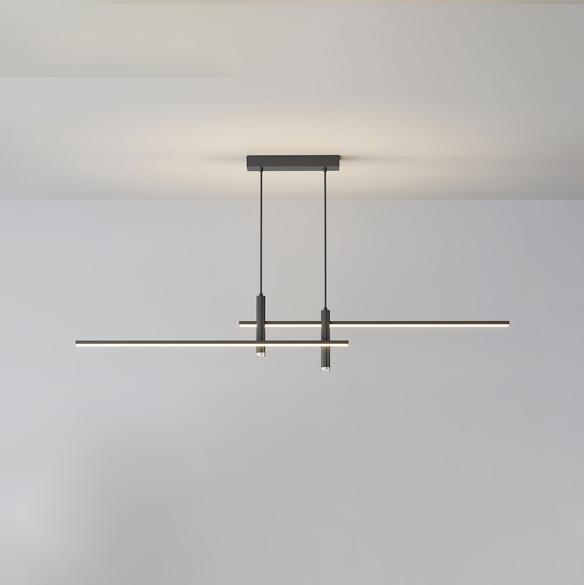 Suspension moderne Arho en Métal, Gel de silice Noir