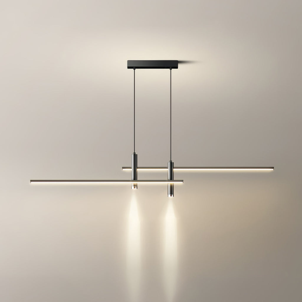 Suspension moderne Arho en Métal, Gel de silice Noir