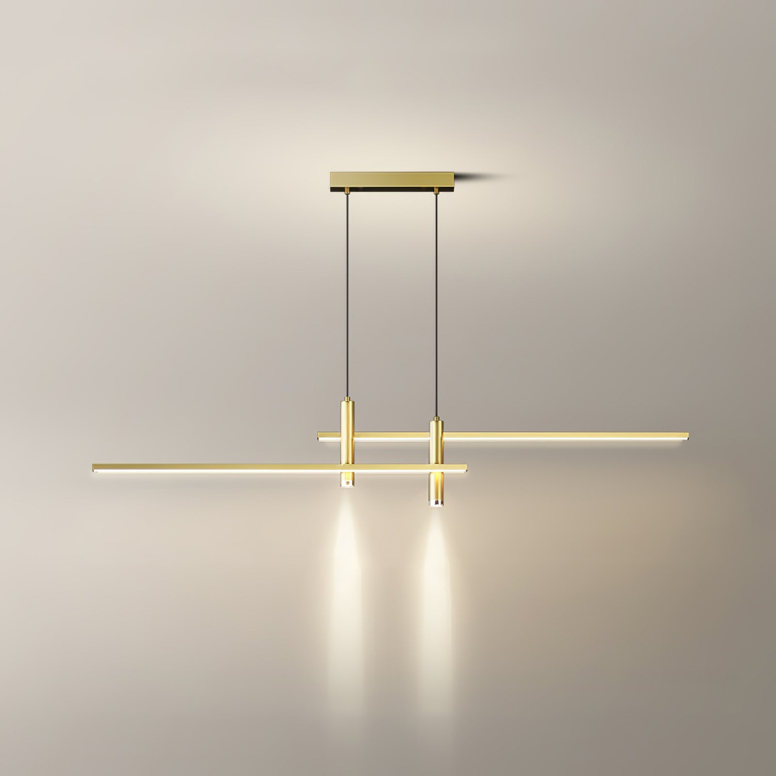 Suspension moderne Arho en Métal, Gel de silice Doré