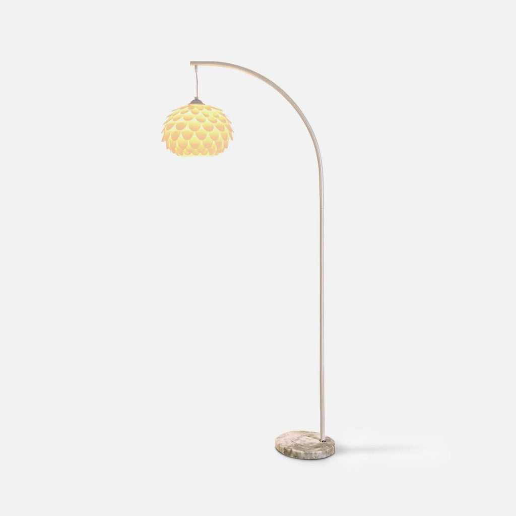 Lampadaire moderne Corwin en Marbre Blanc