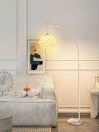Lampadaire moderne Corwin en Marbre Blanc