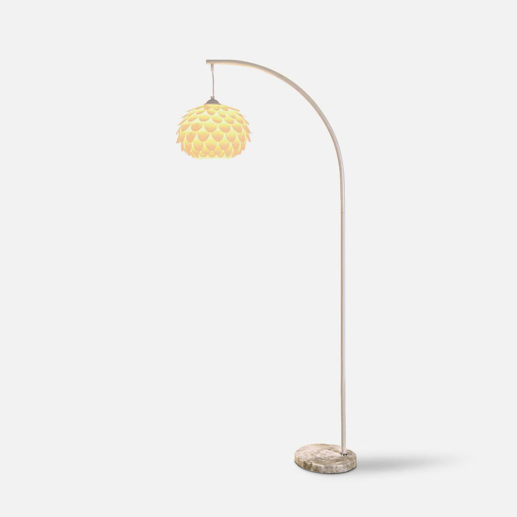 Lampadaire moderne Corwin en Marbre Blanc
