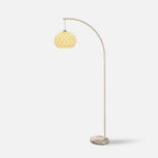 Lampadaire moderne Corwin en Marbre Blanc