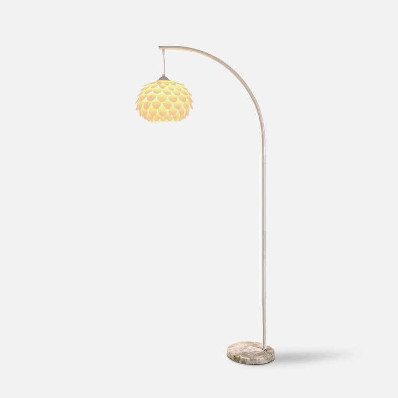 Lampadaire moderne Corwin en Marbre Blanc