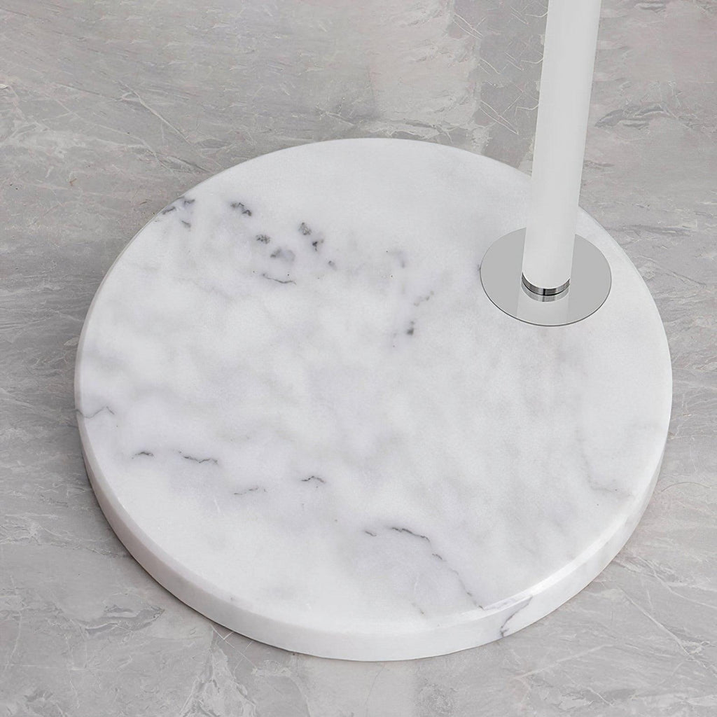 Lampadaire moderne Corwin en Marbre Blanc