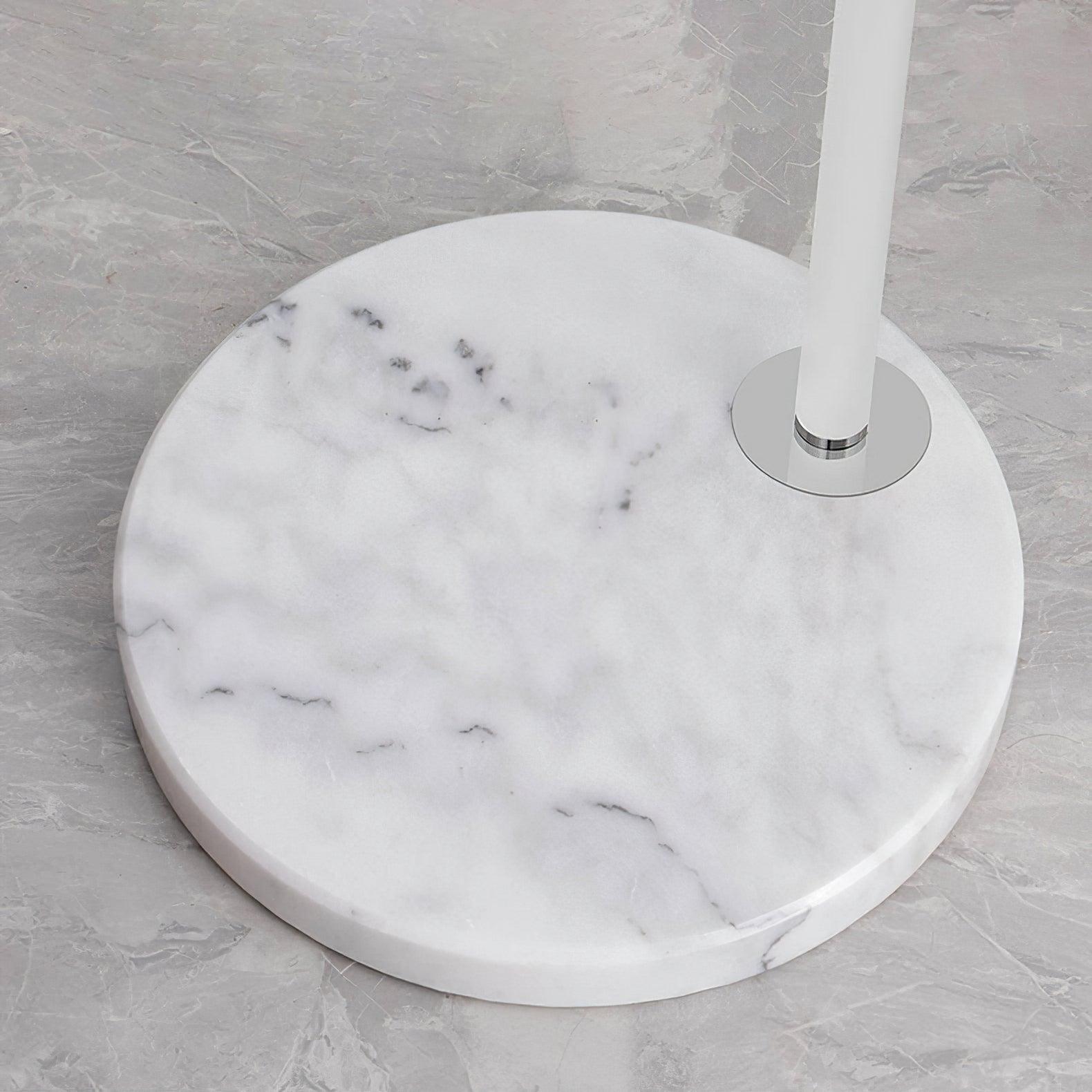 Lampadaire moderne Corwin en Marbre Blanc