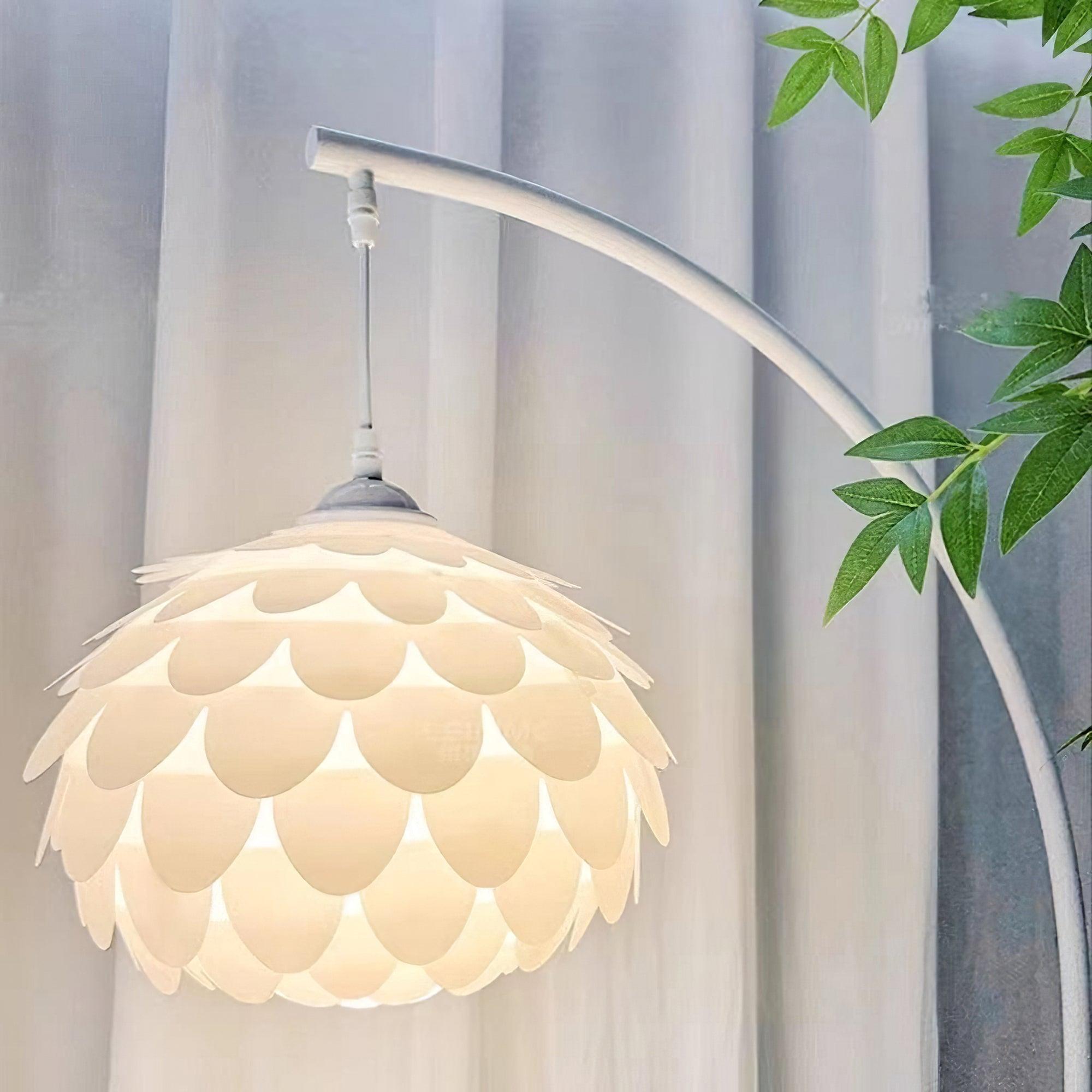 Lampadaire moderne Corwin en Marbre Blanc