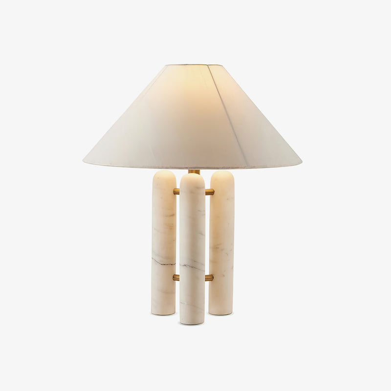 Lampe à poser moderne Gunder en Marbre Blanc