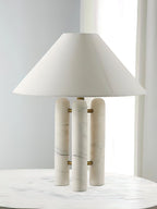 Lampe à poser moderne Gunder en Marbre Blanc
