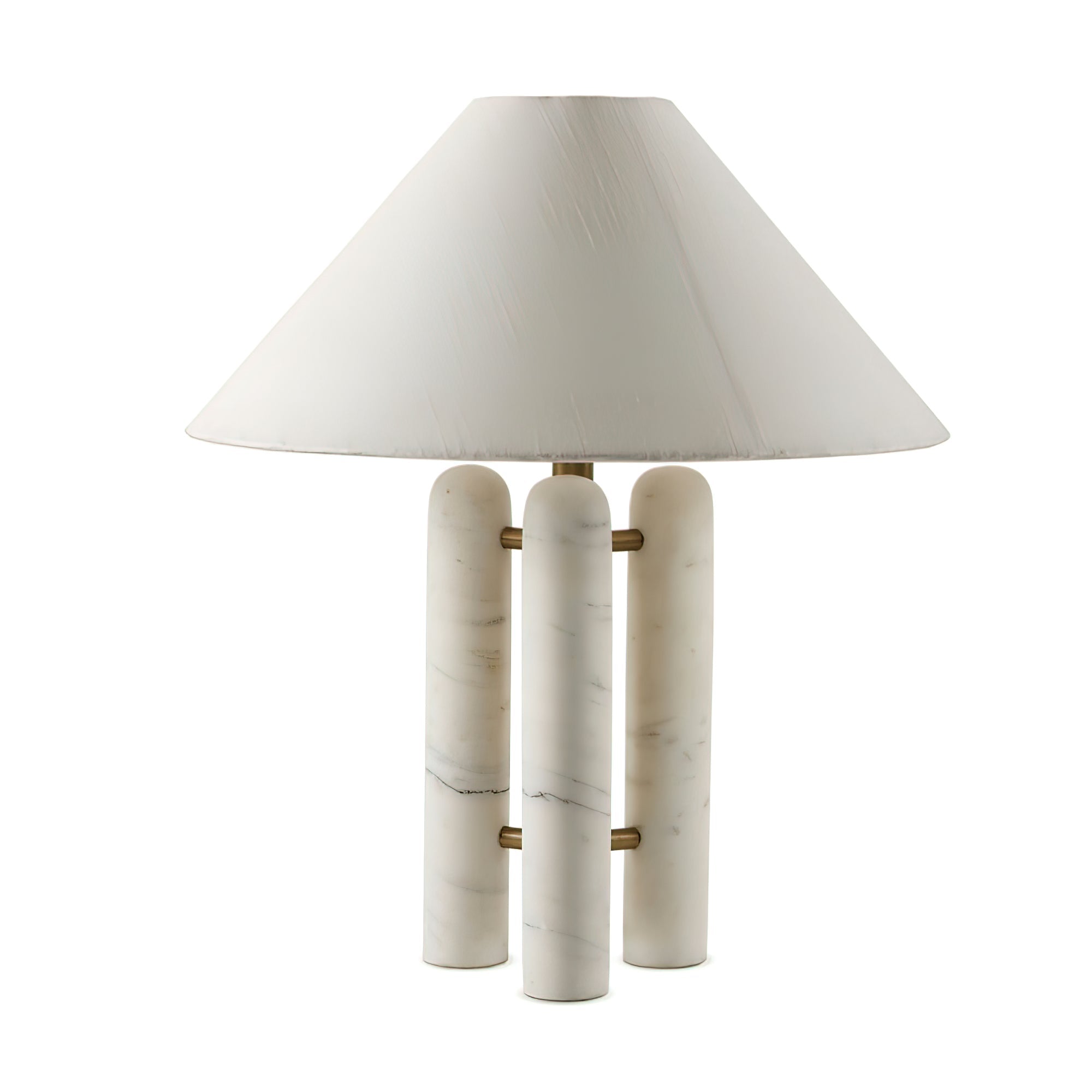 Lampe à poser moderne Gunder en Marbre Blanc