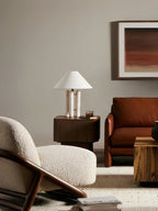 Lampe à poser moderne Gunder en Marbre Blanc