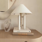 Lampe à poser moderne Gunder en Marbre Blanc