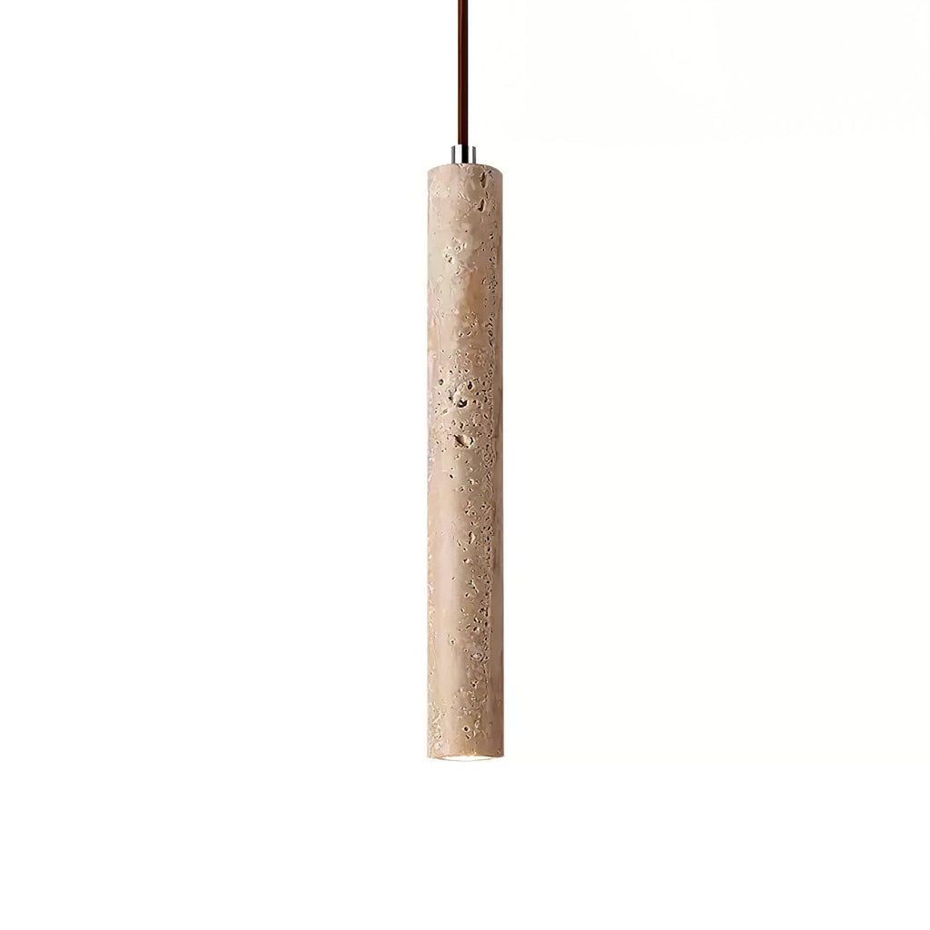 Suspension moderne Kirk en Travertin jaune