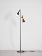 Lampadaire minimaliste Asen en Métal, Marbre, Fer Doré