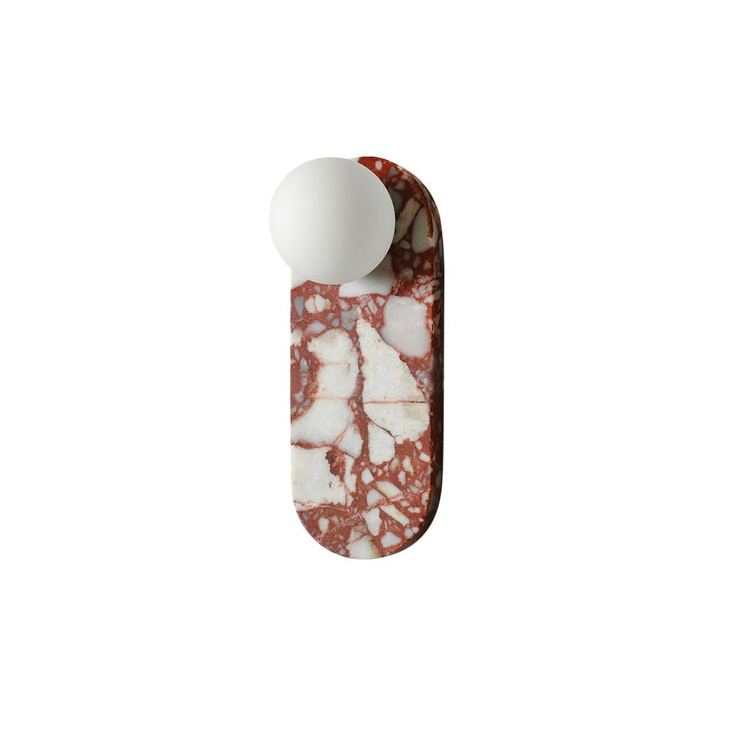 Applique murale moderne Aran en Marbre, Verre Marron