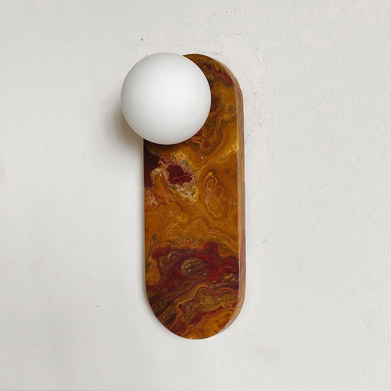 Applique murale moderne Aran en Marbre, Verre Marron