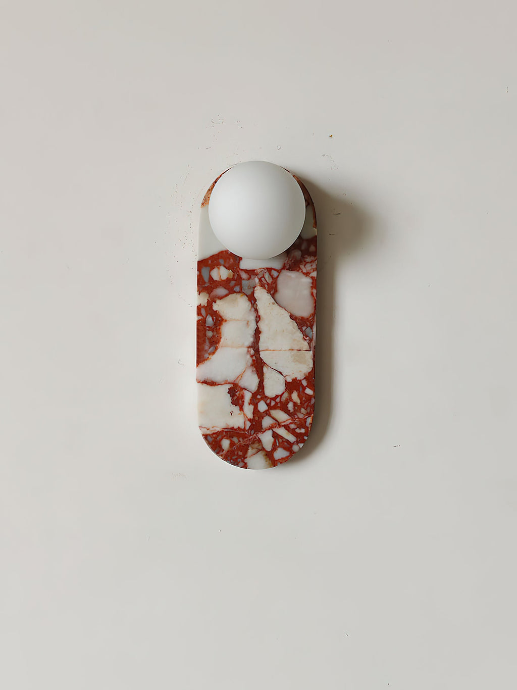 Applique murale moderne Aran en Marbre, Verre Marron