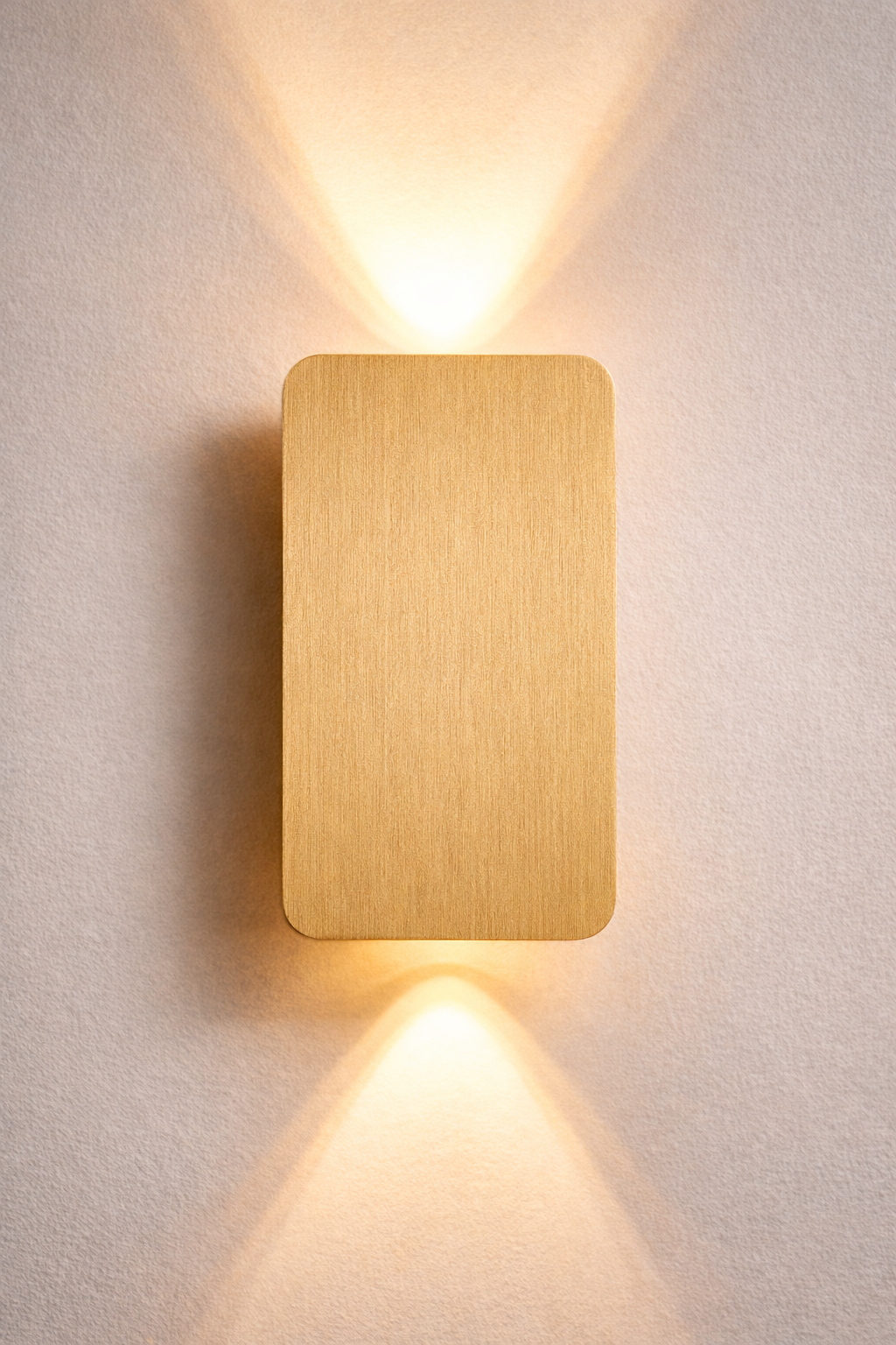 Applique Murale LED Rectangle en Métal Noir
