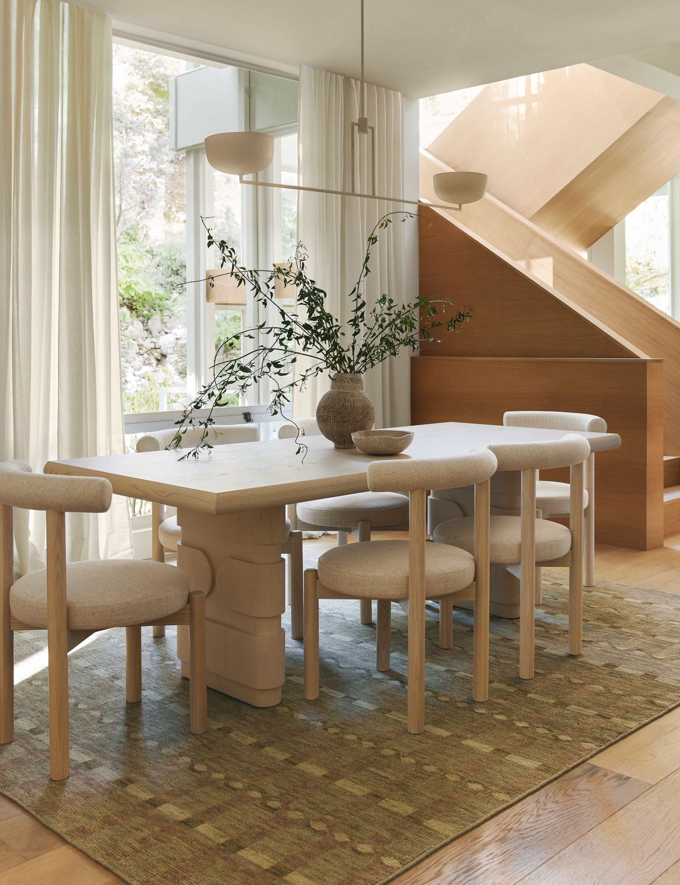 Lustre moderne Kelso en sable - Sable