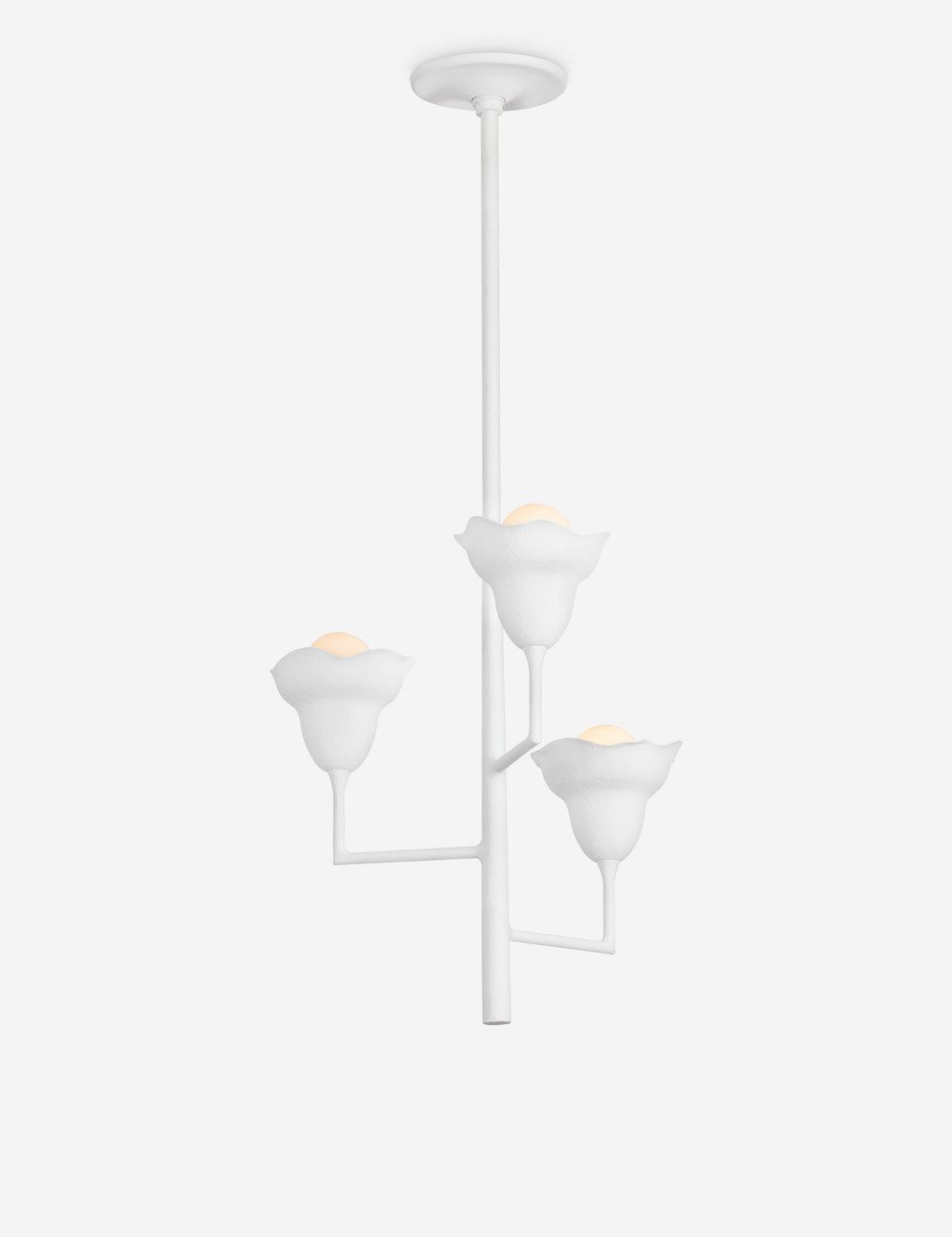 Lustre design Werner en blanc plâtre - Blanc plâtre