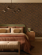 Lustre vintage Auvo en laiton bruni - Laiton bruni