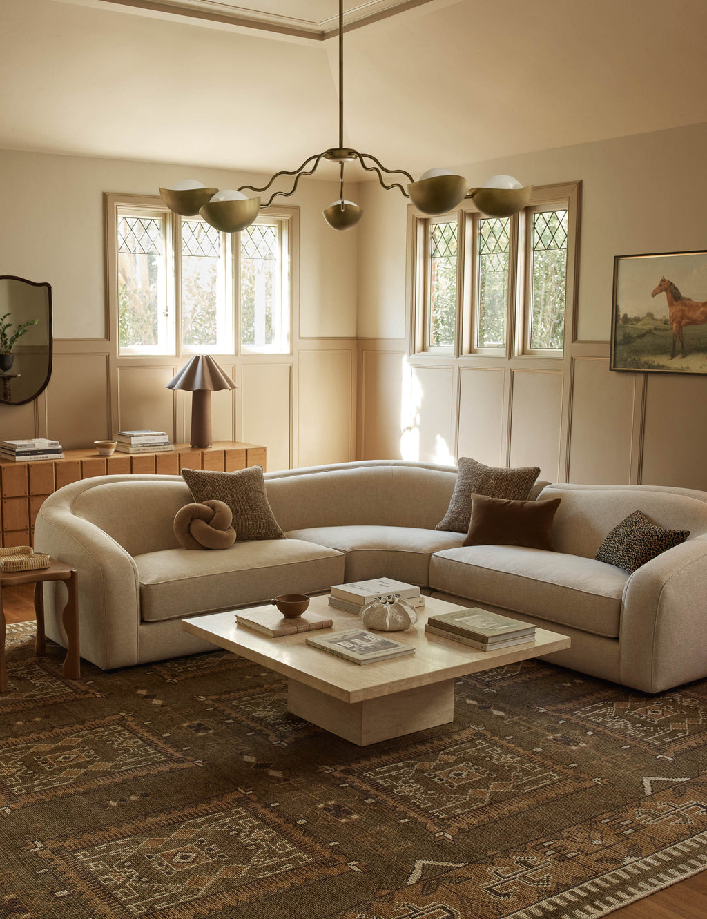 Lustre moderne Kalle en laiton - Laiton