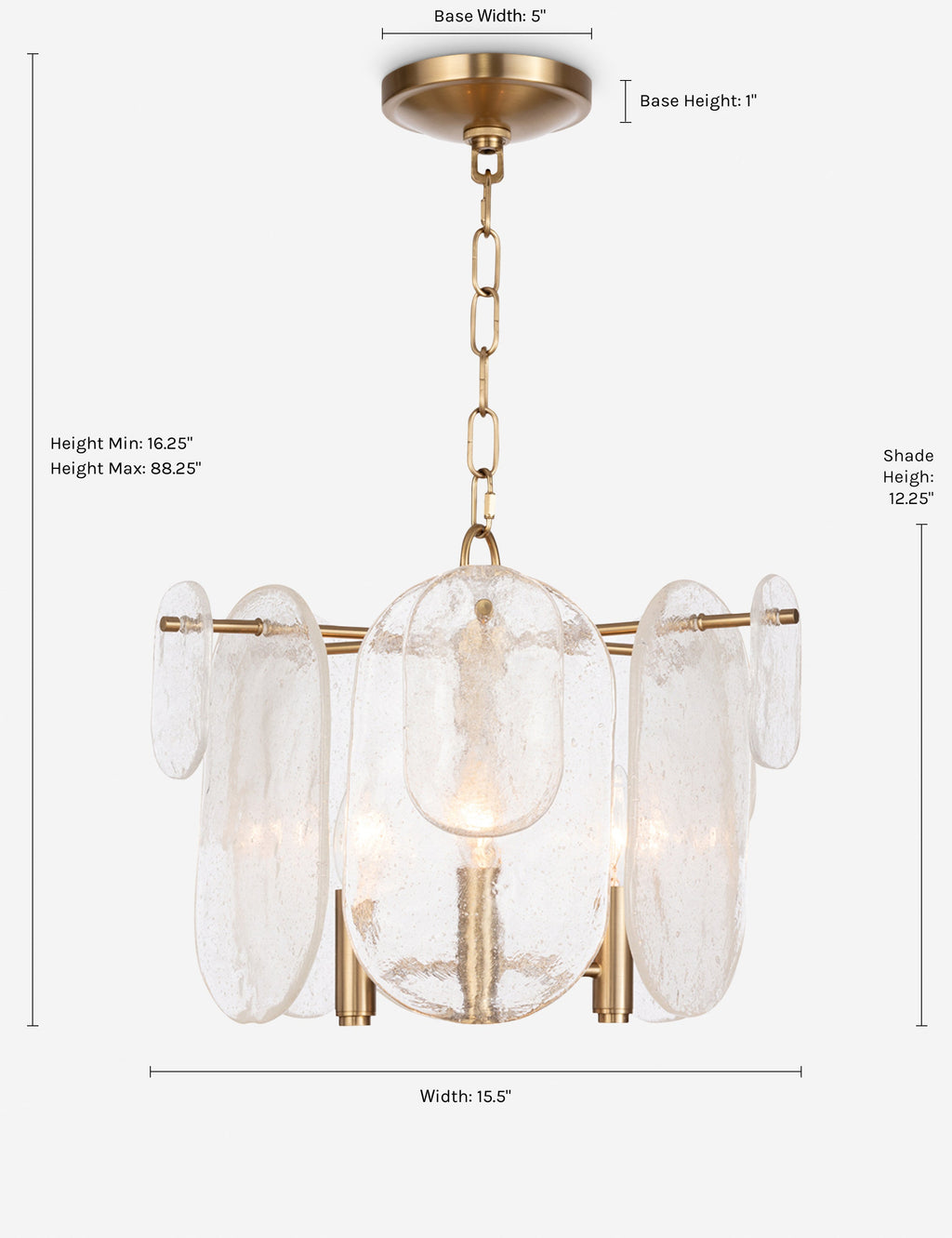 Suspension design Florek en laiton - Laiton