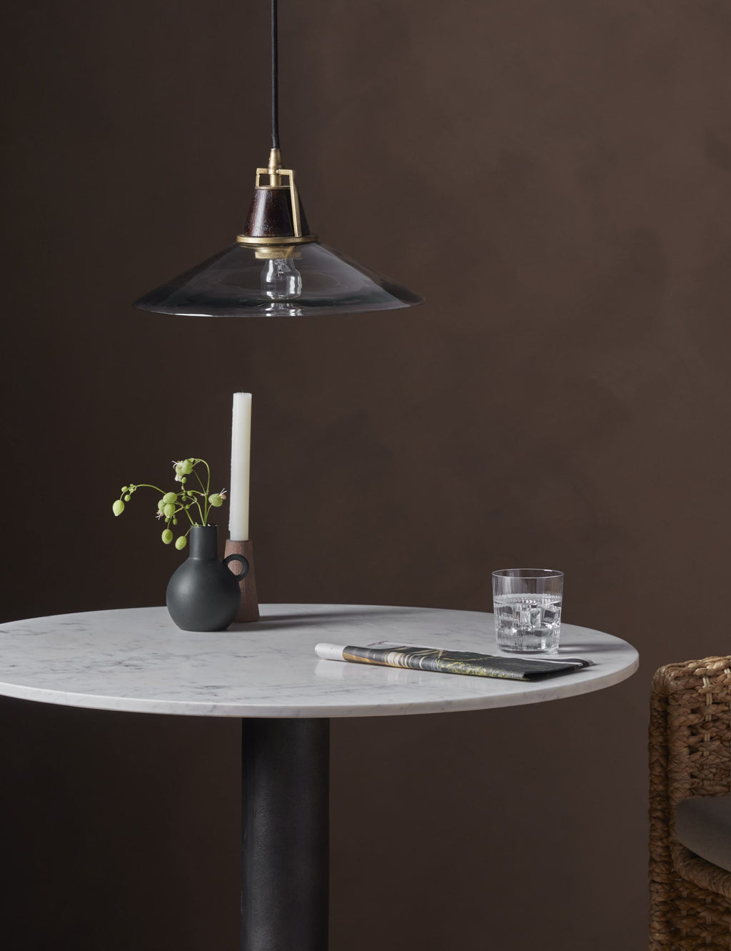 Suspension contemporain Cullen en verre - Verre
