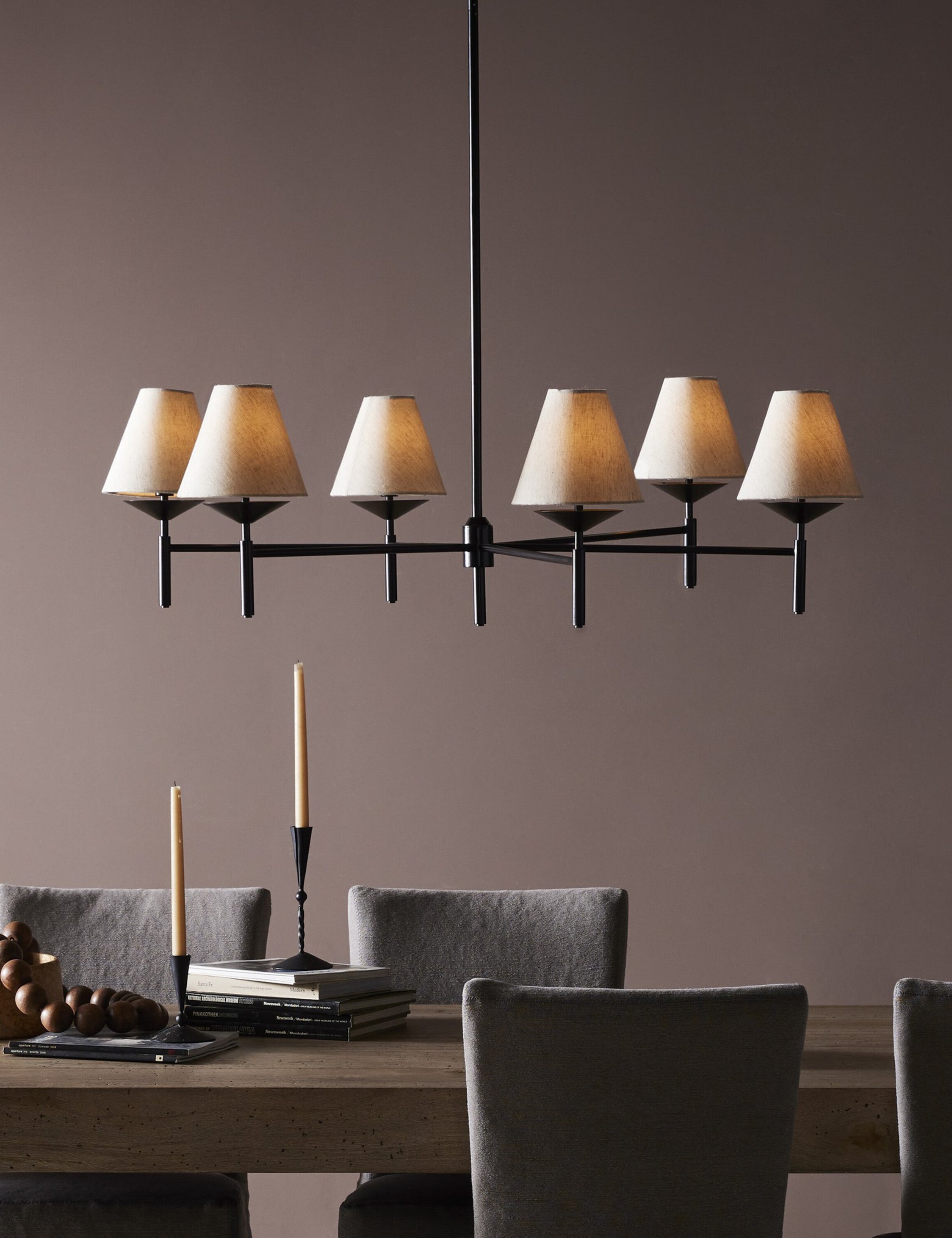 Lustre contemporain Atticus en fer