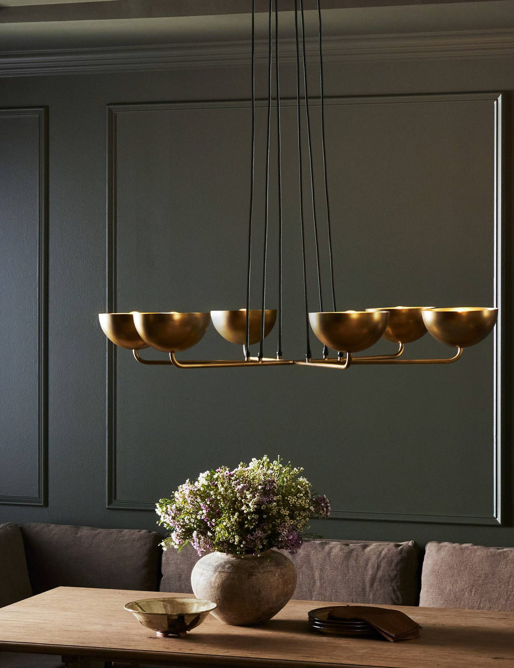 Lustre minimaliste Melker en laiton vieilli - Laiton vieilli