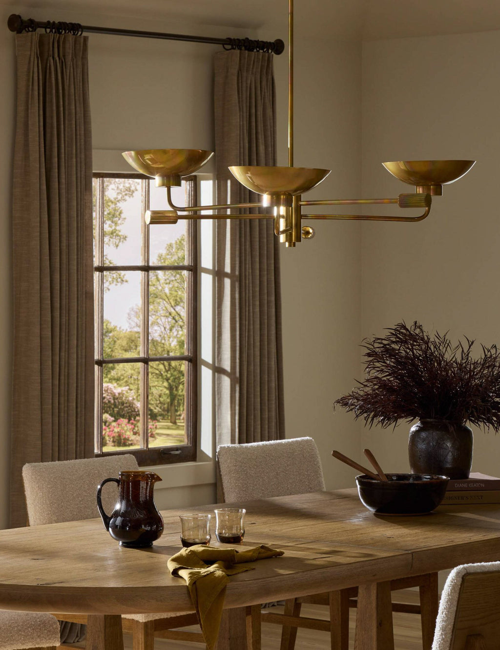 Lustre scandinave Loge en burnt laiton - Burnt laiton