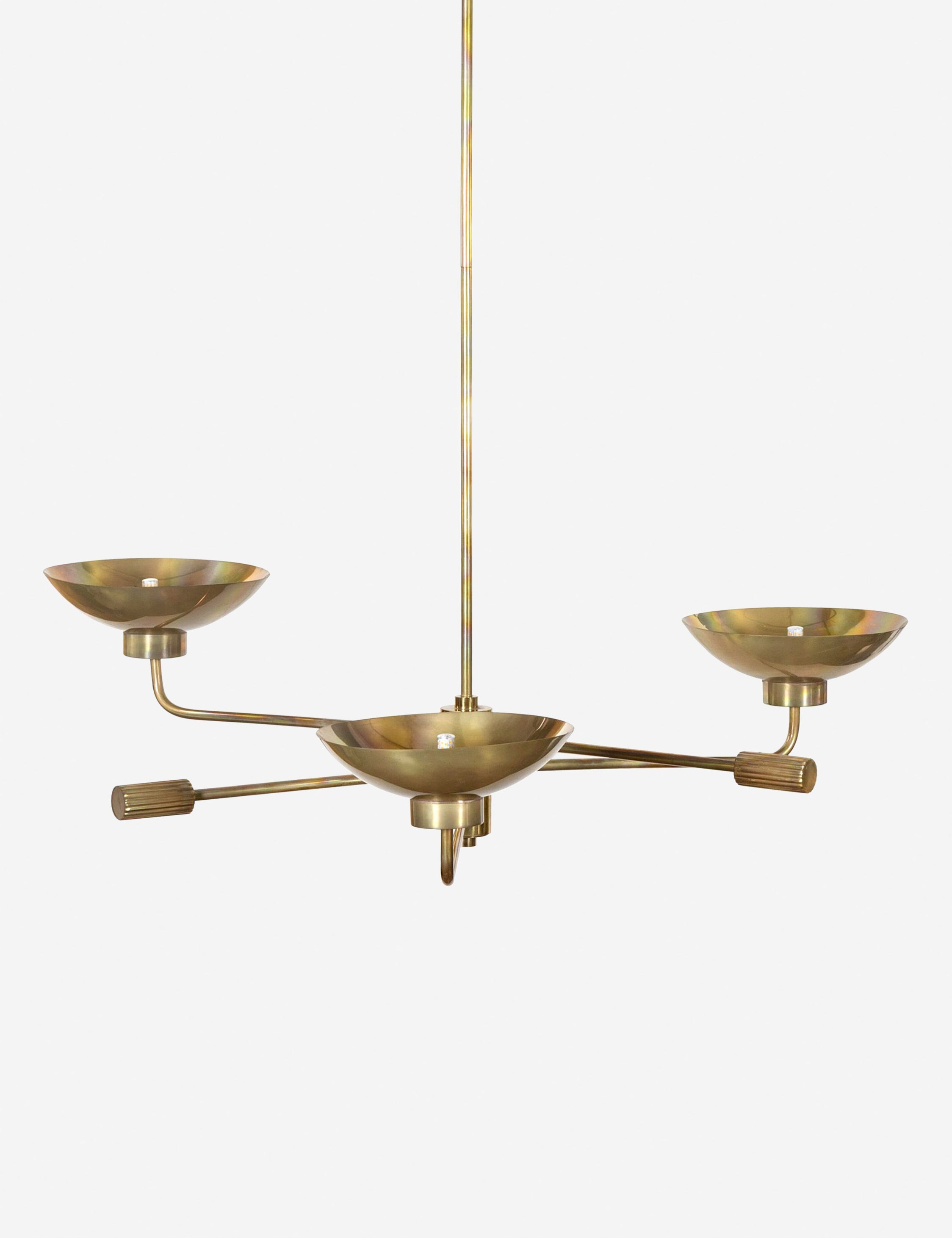 Lustre scandinave Loge en burnt laiton - Burnt laiton