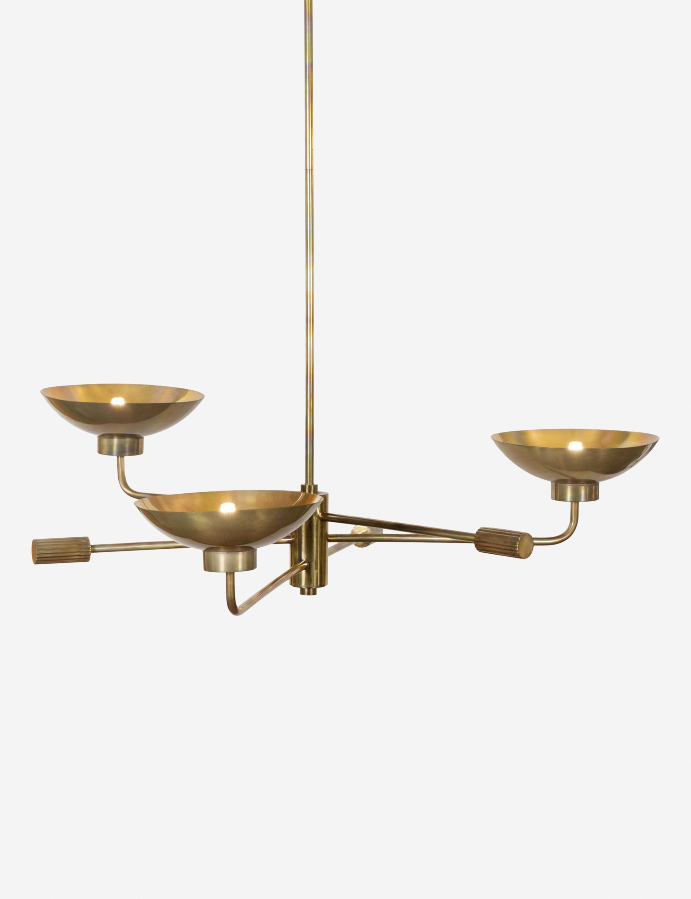 Lustre scandinave Loge en burnt laiton - Burnt laiton