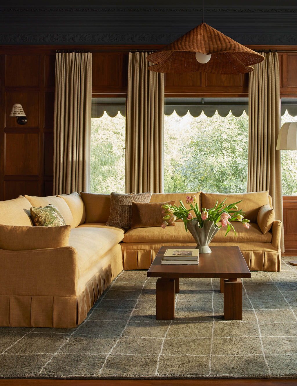 Suspension moderne Drummond en naturel - Naturel