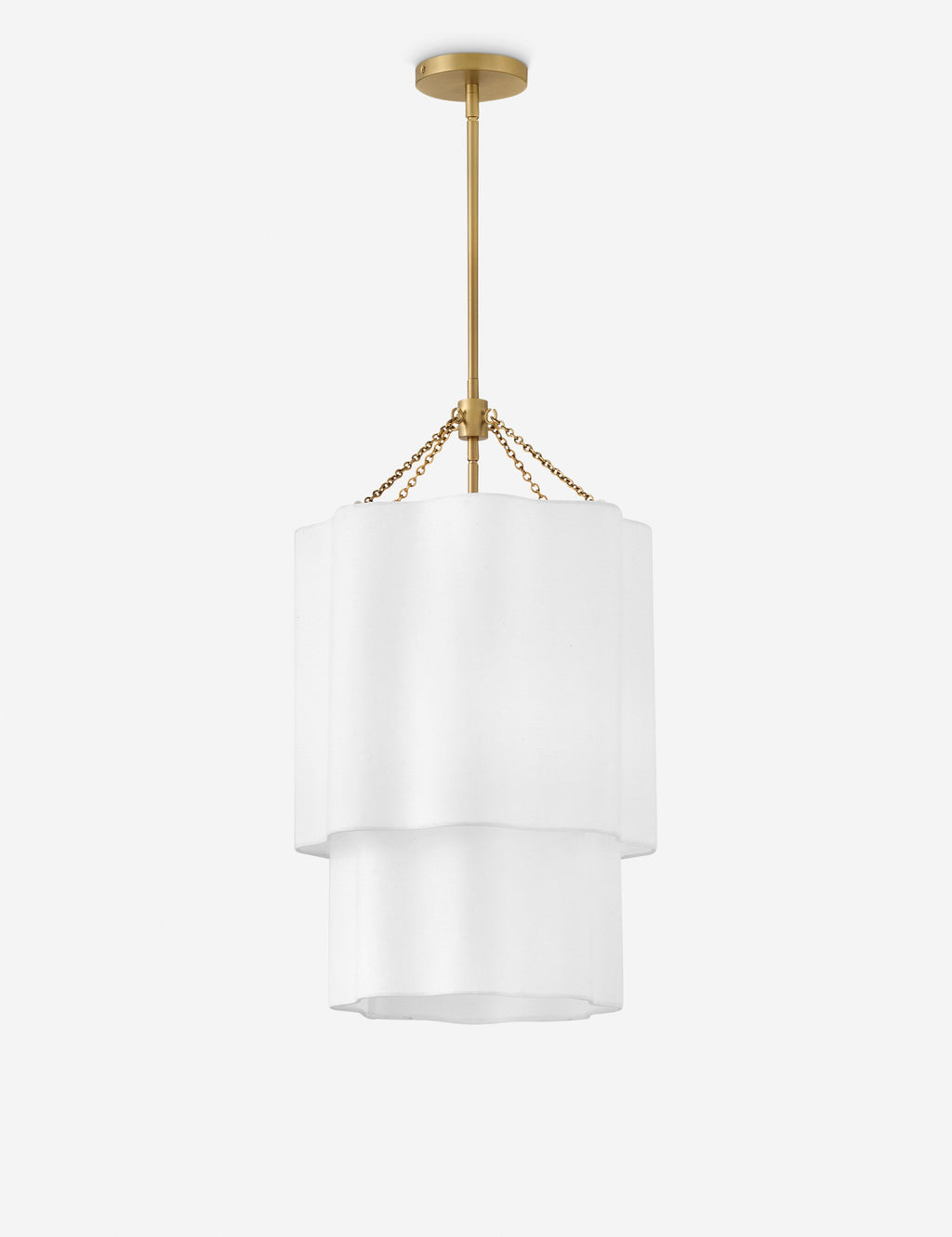 Suspension moderne Pearson en laiton ancien - Laiton ancien